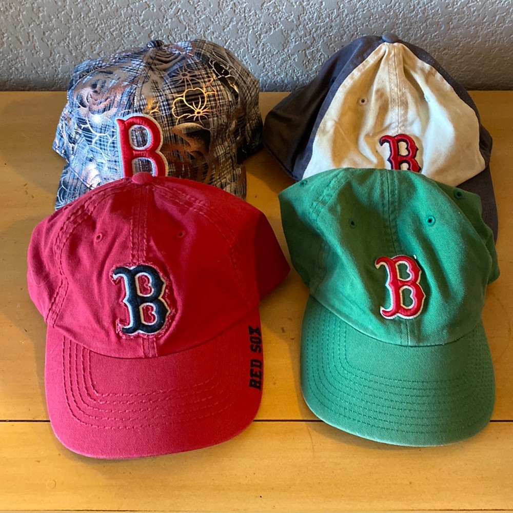 Lot of 4 Boston Ball caps